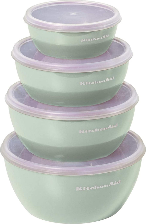KitchenAid Prep Bowls with Lids, Set of 4, Pistachio