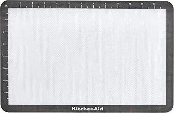 KitchenAid Silicone Baking Mat, 9x14-Inch, Gray