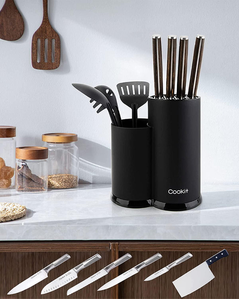 Universal Knife Storage Stand, Knife Block Holder Without Knives, Space  Saver Knife Organizer Slot To Protect Blades Detachable For Easy  Cleaning(blac
