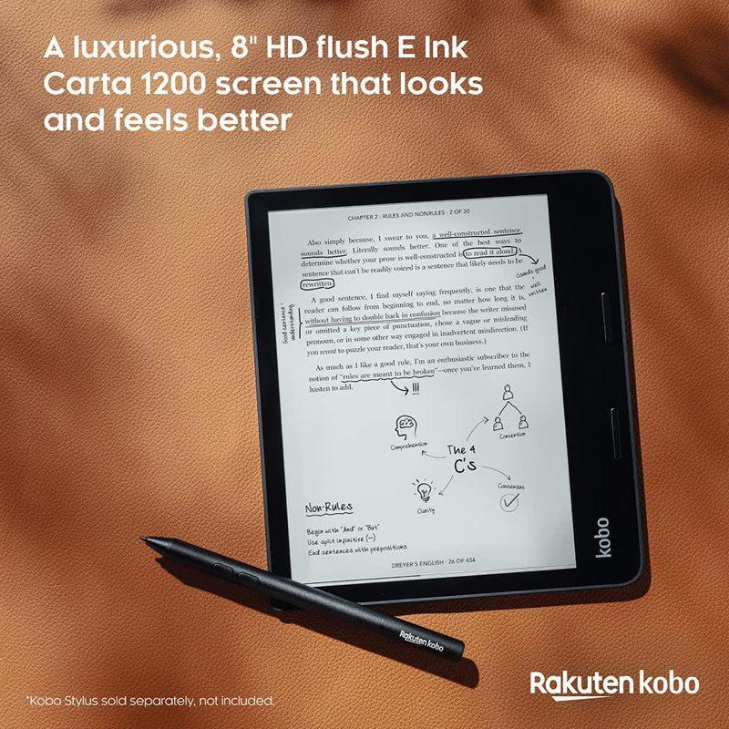  Kobo Elipsa 2E, eReader, 10.3” Glare-Free Touchscreen with  ComfortLight PRO, Includes Kobo Stylus 2, Adjustable Brightness, Wi-Fi, Carta E Ink Technology