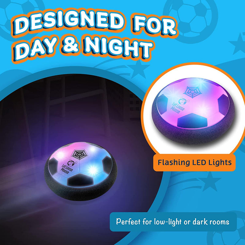 LLMoose Hover Ball for Boys and Girls - 2 LED Light Soccer Balls with
