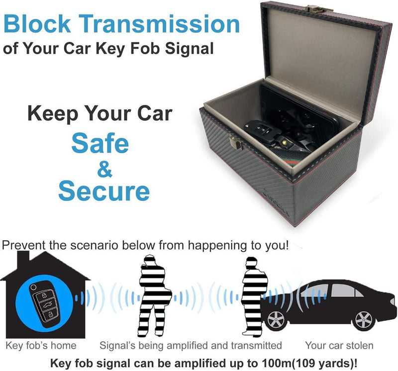 Todoxi Faraday Box Car Key Fob Protector RFID Box for Keys Large