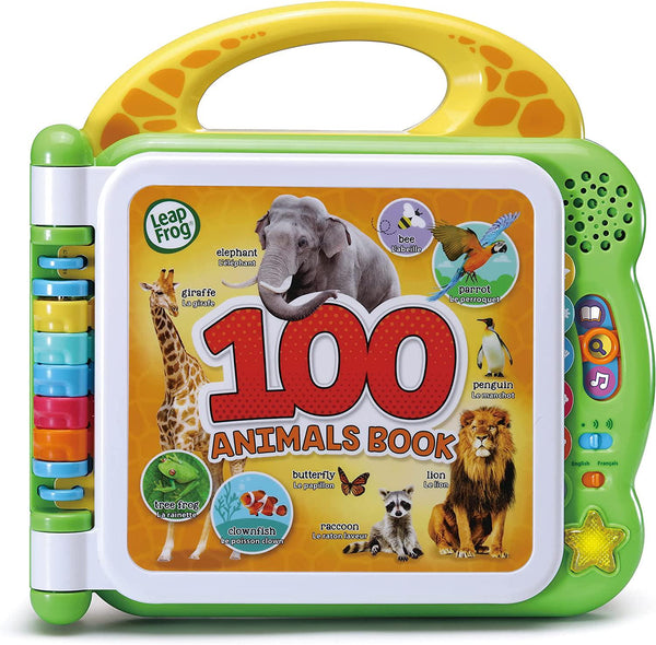LeapFrog 100 Words Animals Book: English&French - Interactive Educational Animals Book for Kids, billingual Book- 609543, Multicolor