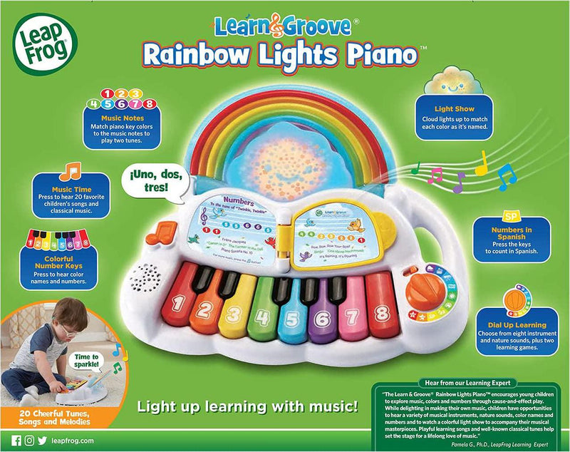 LeapFrog Learn and Groove Rainbow Lights Piano, Multicolor