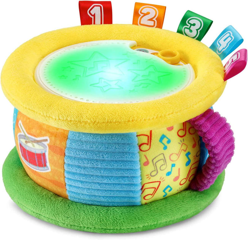 LeapFrog Learn and Groove Thumpin' Numbers Drum - Interactive Musical Toy Drum for Kids, Bilingual Toy - 612540, Multicolor