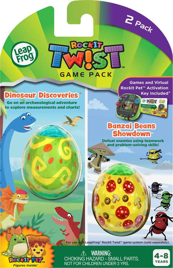 LeapFrog Rockit Twist Dual Game Pack: Dinosaur Discoveries and Banzai Beans Showdown