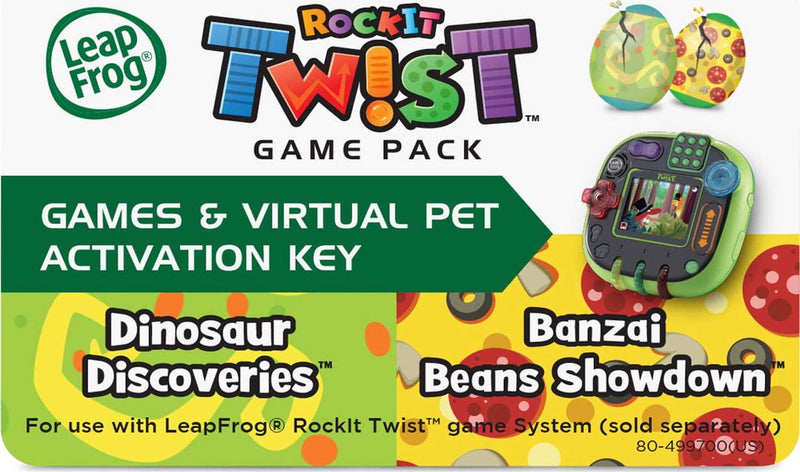 LeapFrog Rockit Twist Dual Game Pack: Dinosaur Discoveries and Banzai Beans Showdown