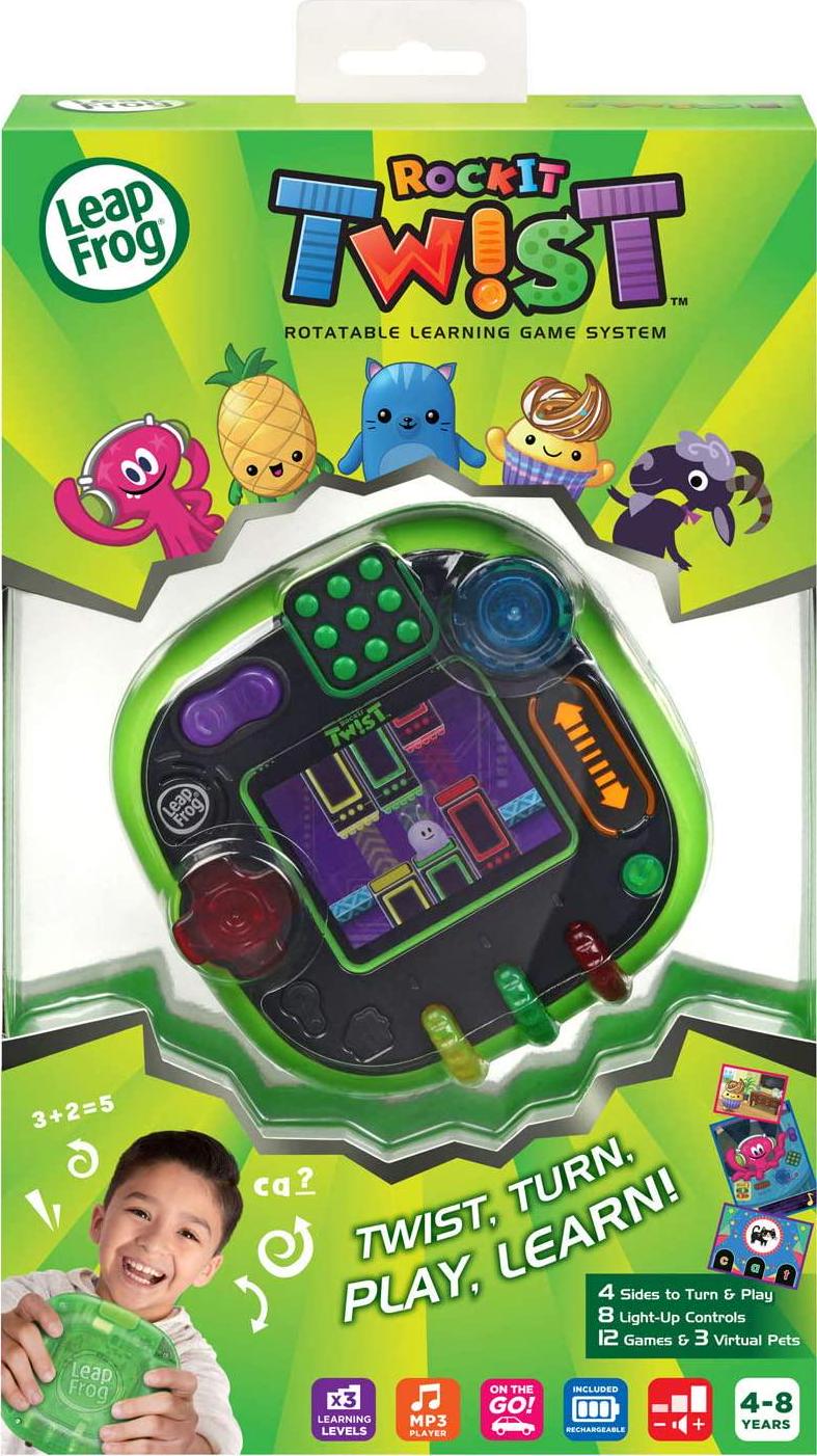 LeapFrog Rockit Twist Handheld Learning Game System, Green