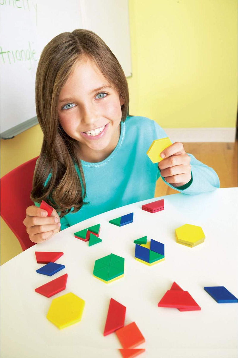 Learning Resources Pattern Blocks, 1CM, Plastic, Set of 250