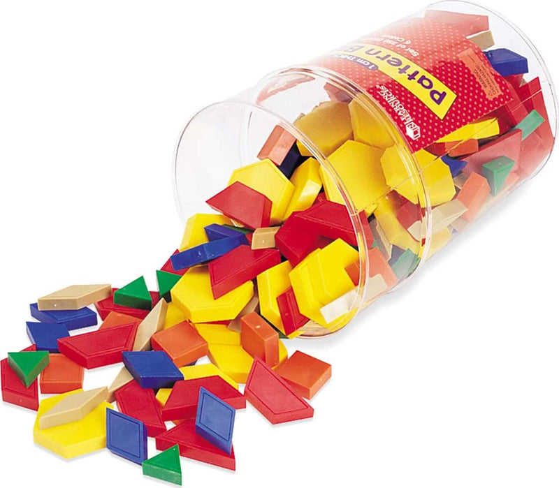 Learning Resources Pattern Blocks, 1CM, Plastic, Set of 250