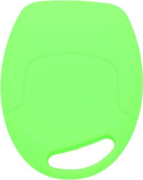 (Light Green) - Fassport Silicone Cover Skin Jacket fit for Ford 3 Button Remote Key CV9702 Light Green