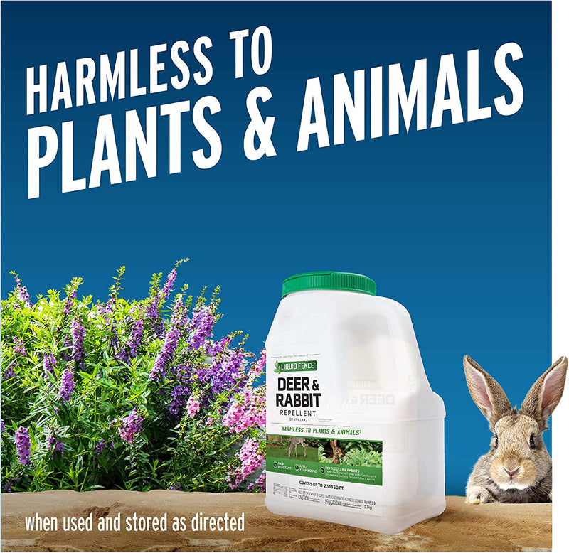 Liquid Fence Deer and Rabbit Repellent Granular, 5-Pound