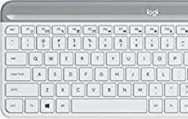 Logitech 920-009183 MK470 Slim Wireless Keyboard and Mouse Combo,2.4 GHZ USB Receiver, White