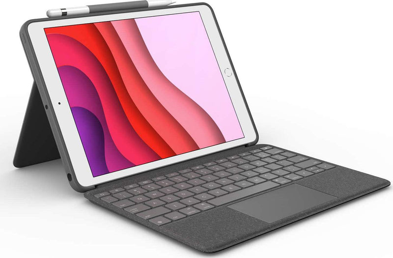 Logitech Combo Touch Backlit Keyboard Case with Trackpad And Smart Connector For Ipad