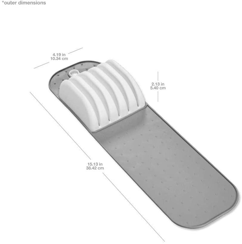 Madesmart Small in-Drawer Knife Mat Grey/White