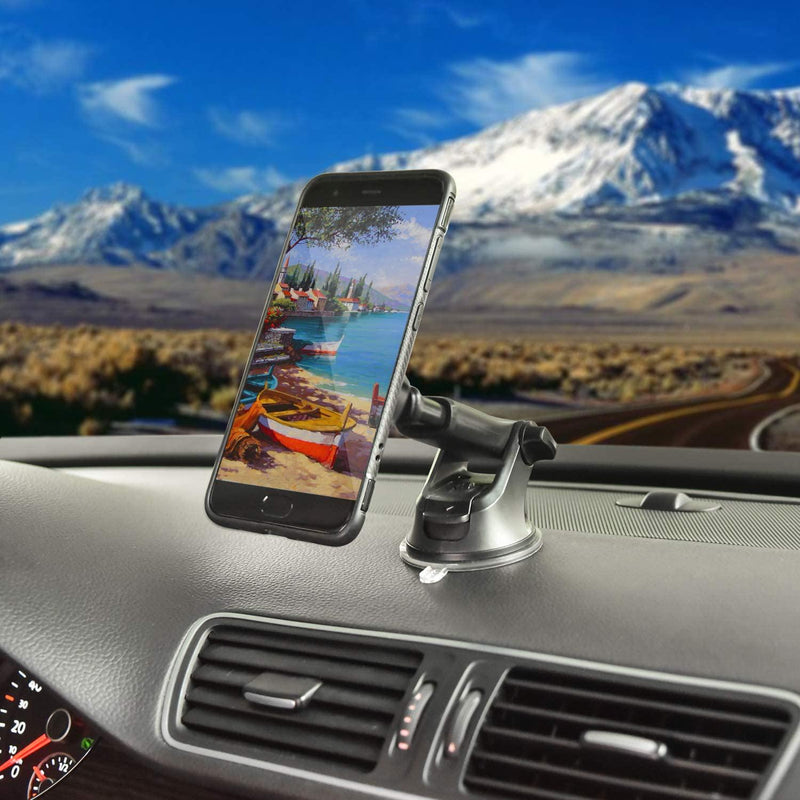 APPS2Car Magnetic Phone Car Mount, Universal Dashboard Windshield  Industrial-Strength Suction Cup Car Phone Mount Holder with Adjustable  Telescopic Arm,6 Strong Magnets,for All Cell Phones : Cell Phones &  Accessories 