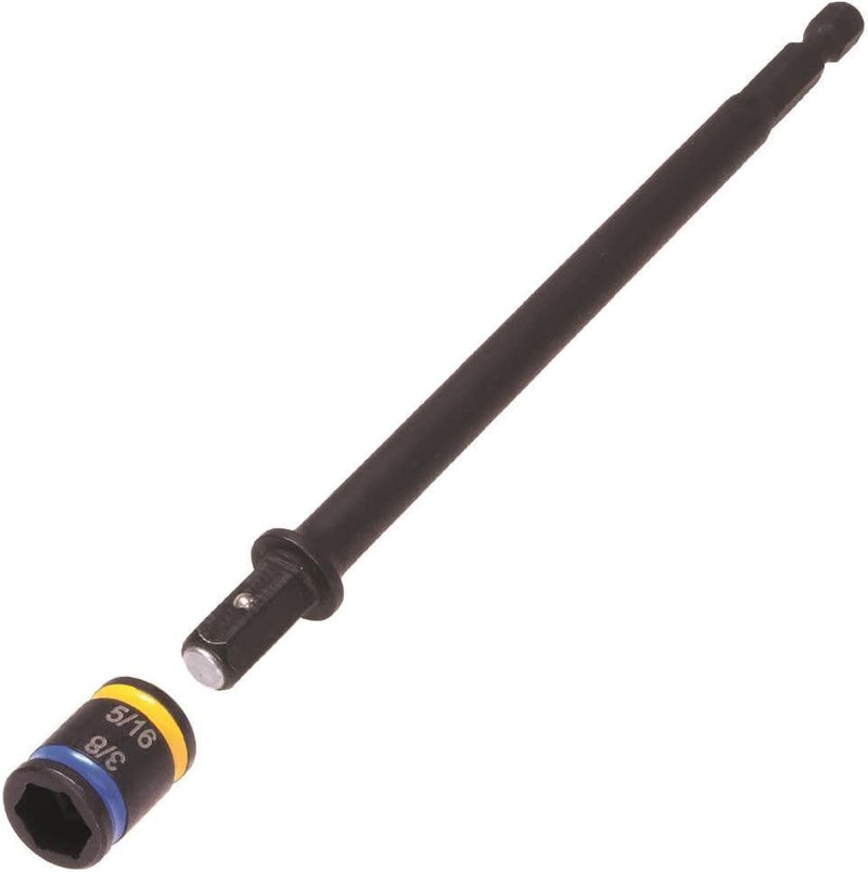 Malco 5/16 and 3/8 x 4 Dual Sided Hex Driver~ Cleanable, Reversible, Magnetic. Easy to Clean- MSHXLC1