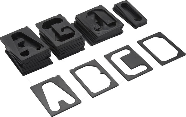 Milescraft SignPro Router Sign Making Kit, 2 1/2 Inch Letters Black