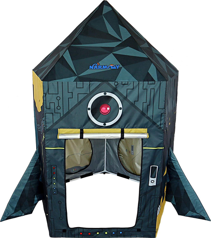 NARMAY Play Tent Rocket Ship Playhouse for Kids Indoor/Outdoor Fun - 111 x 106 x 152 cm