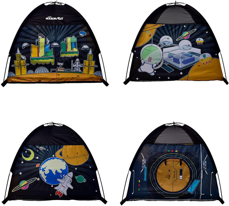 NARMAYÂ Play Tent Space World Dome Tent for Kids Indoor / Outdoor Fun - 121 x 121 x 101 cm