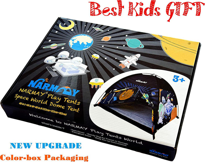 NARMAYÂ Play Tent Space World Dome Tent for Kids Indoor / Outdoor Fun - 121 x 121 x 101 cm