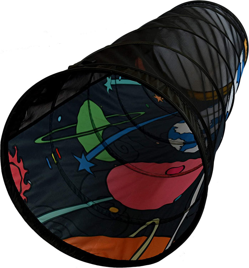 NARMAYÂ Play Tunnel Space Travel Pop Up Tunnel for Kids Indoor / Outdoor Crawl - 48 (Dia.) x 148 cm