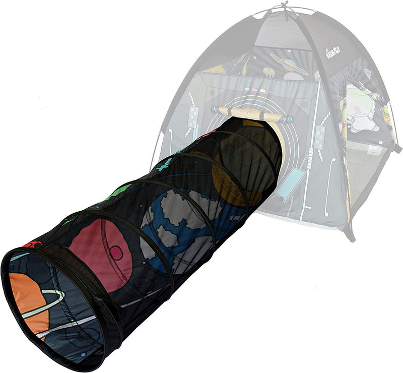 NARMAYÂ Play Tunnel Space Travel Pop Up Tunnel for Kids Indoor / Outdoor Crawl - 48 (Dia.) x 148 cm