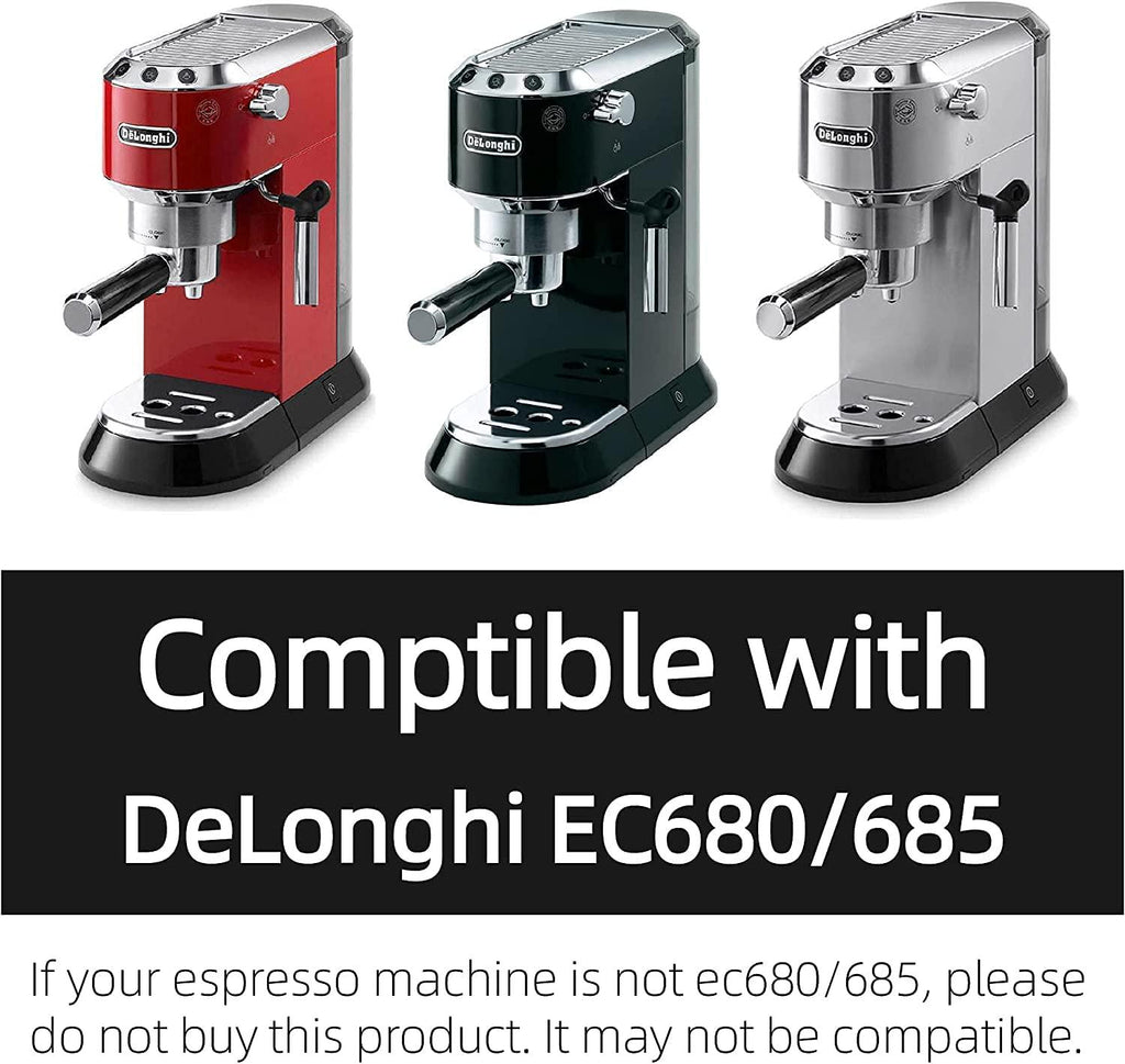 NEOUZA Espresso Bodenloser Siebträger 51mm Kompatibel mit DeLonghi Dedica  EC680/EC685/EC785/EC820/EC850/EC860 Smeg Kaffeemaschine, Edelstahl,Premium  Palisander : : Küche, Haushalt & Wohnen