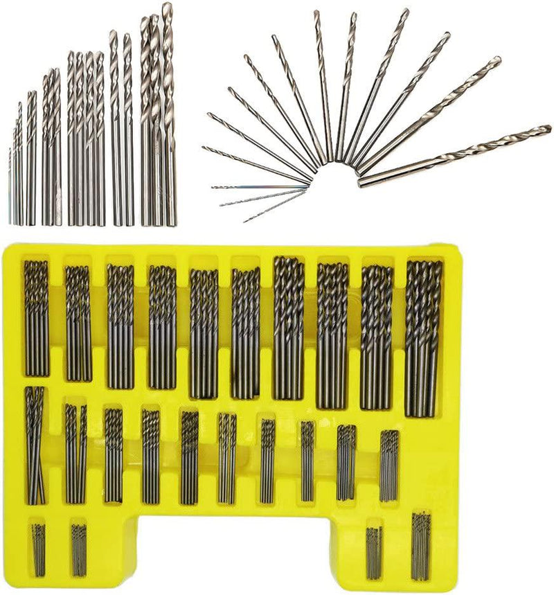NUZAMAS 150pcs HSS High Speed Steel MINI Twist Drill Bits | 0.4-3.2 mm | Set Kit Precision Power Drill with Carry Case for PCB Crafts Jewelry Drilling Tool