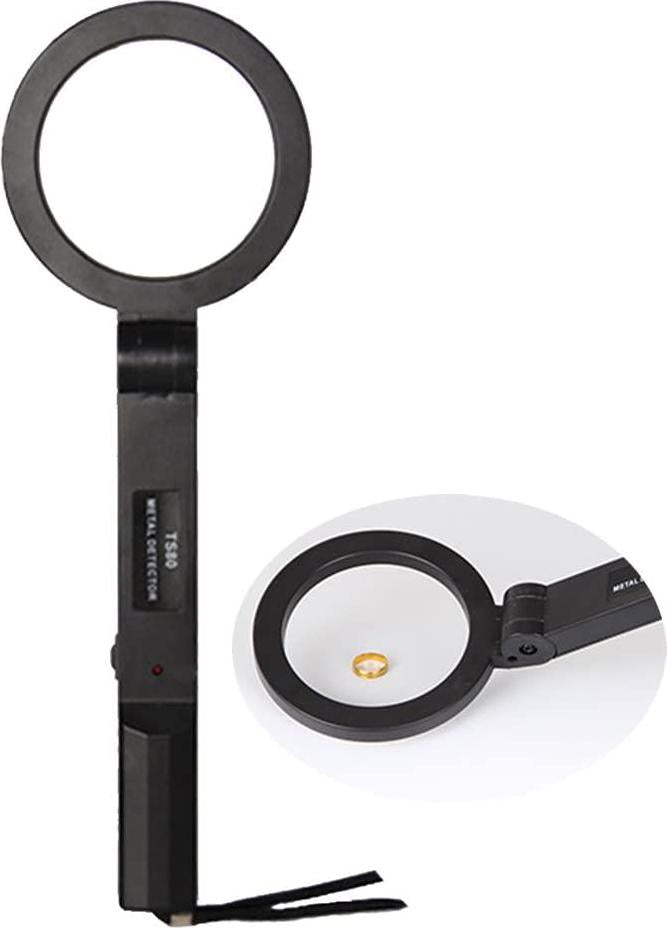 NUZAMAS Hand Held Metal Detector, Portable Sensitivity Metal Sensor for Security Inspection, Alarm, Noise and LED Indicator, Metal Finding for Safety