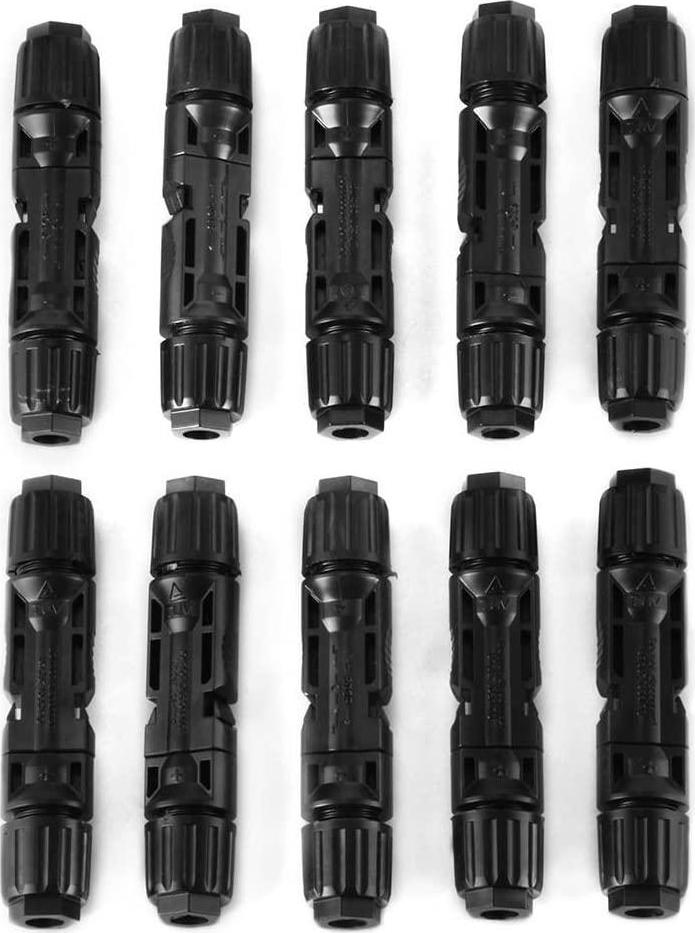 NUZAMAS NEW 10 Sets of Solar Panel Connectors Male Female for PV Solar Panel Cable
