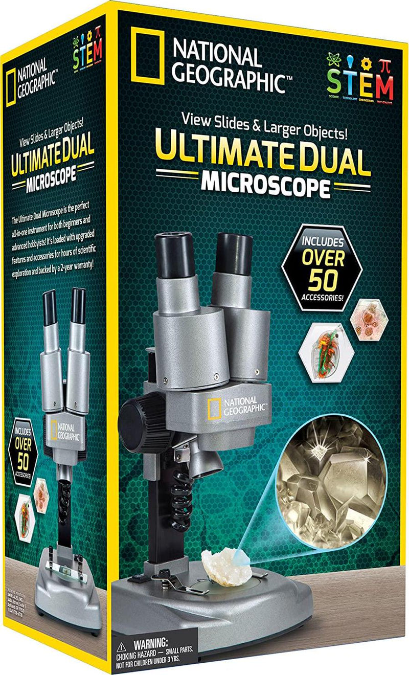 National Geographic Dual Microscope Science Lab Over 50 Accessories!