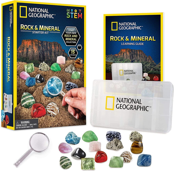National Geographic : Rock and Mineral Starter Kit (Bilingual)
