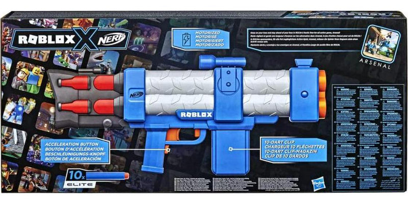 NERF Roblox Arsenal: Pulse Laser Motorized Dart Blaster, 10 Elite