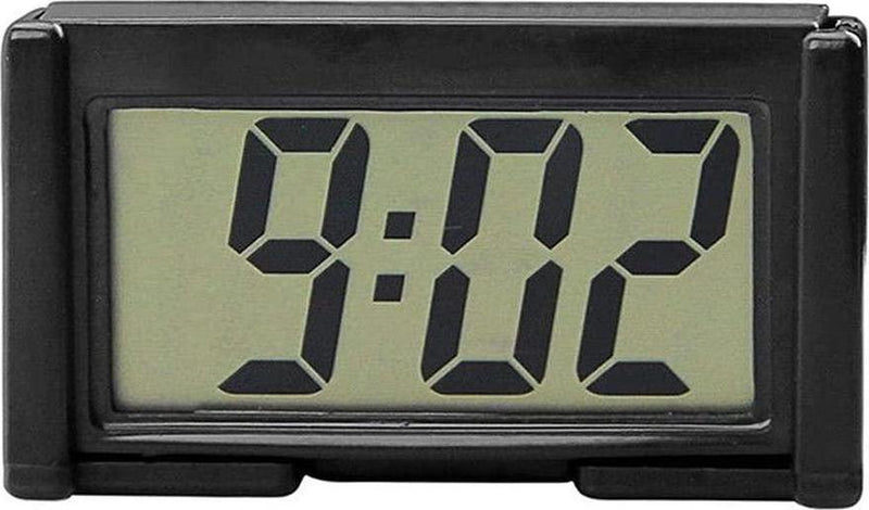 Mini Car Clock Car Dashboard Clock Auto Car Truck Dashboard Time Vehicle  Electronic Digital Clock Self-adhesive Bracket Digital Clock White