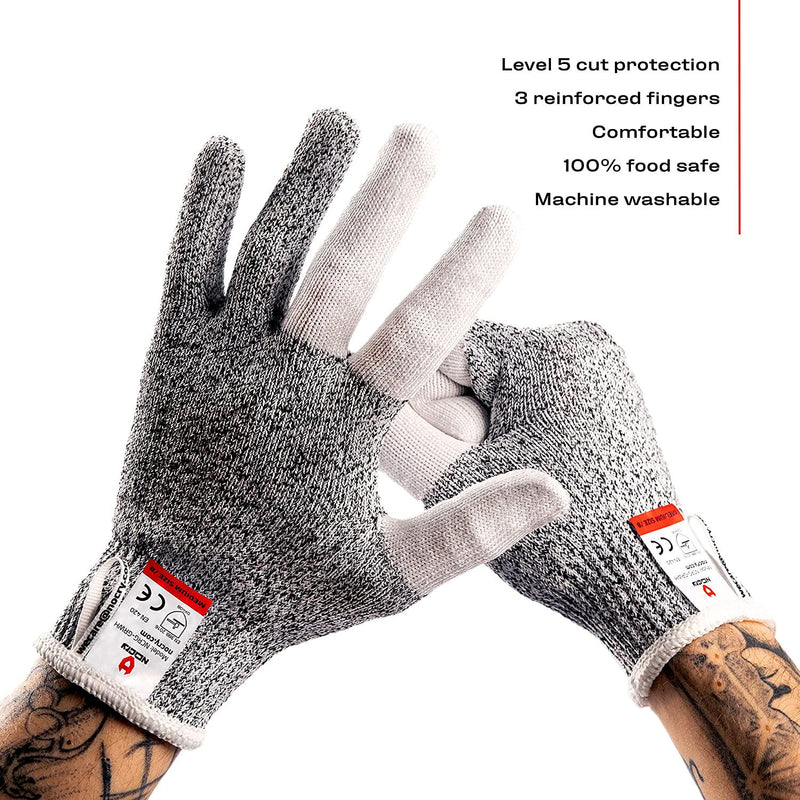 RUFCRIL Cut Resistant Gloves Food Grade, LEVEL 5 Protection Safety Kitchen  Cuts
