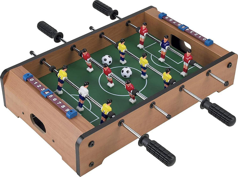 Nomel Tabletop Foosball Table- Portable Mini Table Football / Soccer Game Set with Two Balls and Score Keeper for Adults and Kids