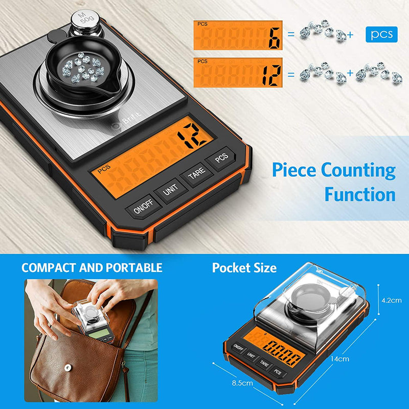 High Precision Professional Digital Milligram Scale 0.001g Mini