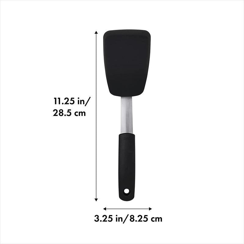 OXO 0719812018461 Cooking Spatula, One Size, Black, 0719812018461