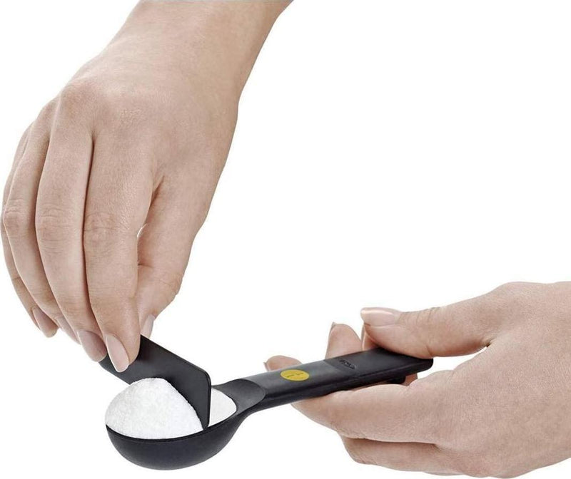 OXO Good Grips Plastic Measure Spoons 7-Piece, Black, 3.81 x 10.16 x 21.59 cm (11121901MLNYK)