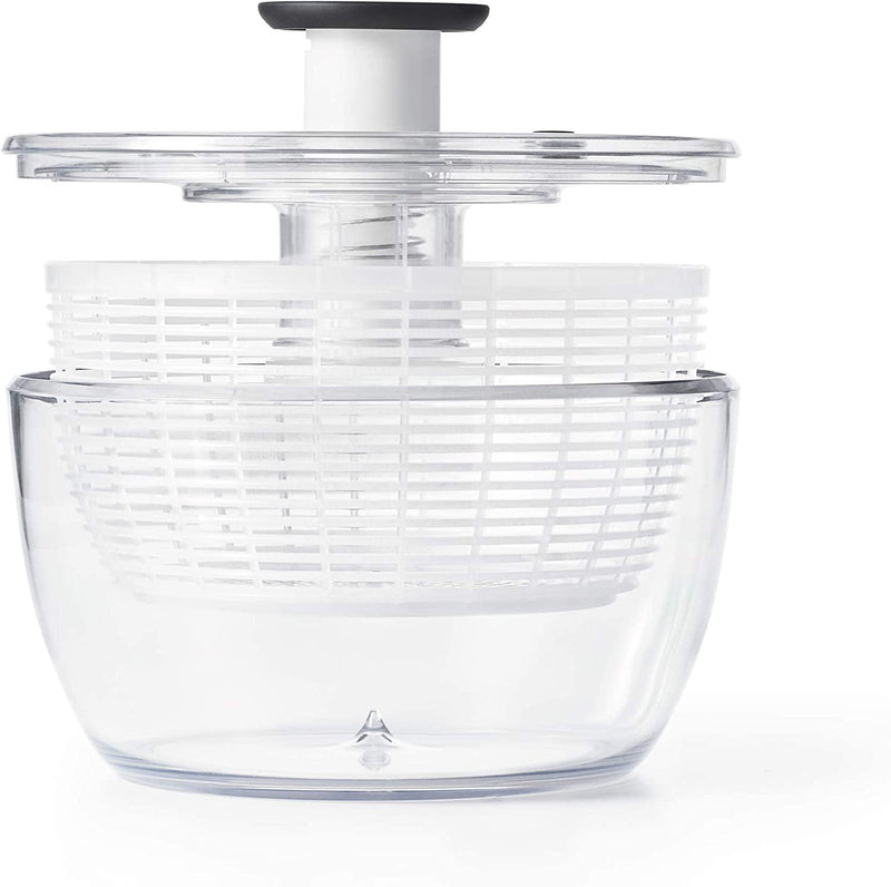 OXO Good Grips Salad Spinner, 4.0 Litre, Clear, Large