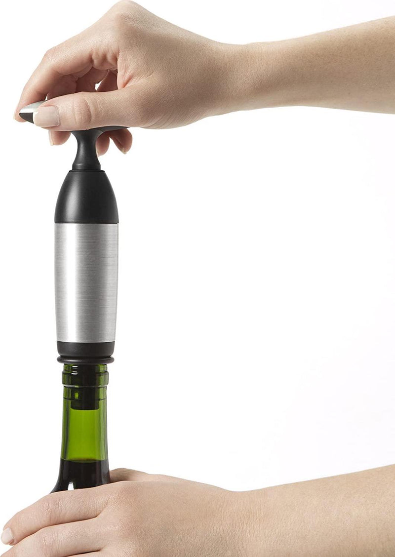 OXO Good Grips Steel Vacuum Wine Preserver, Stainless Steel (3110800)