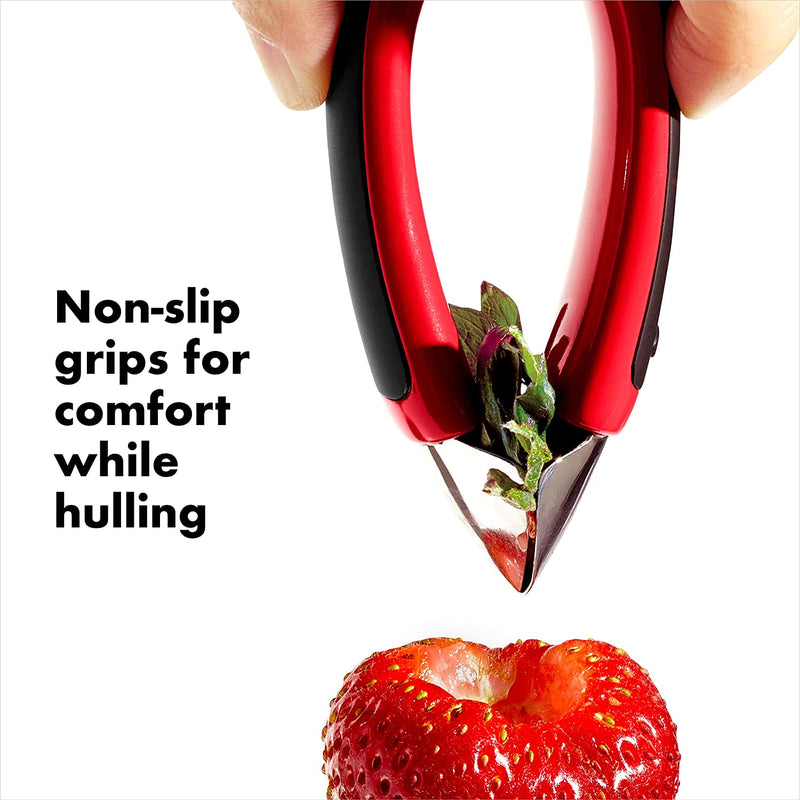 OXO Good Grips Strawberry Huller 7 x 4 x .75 Red