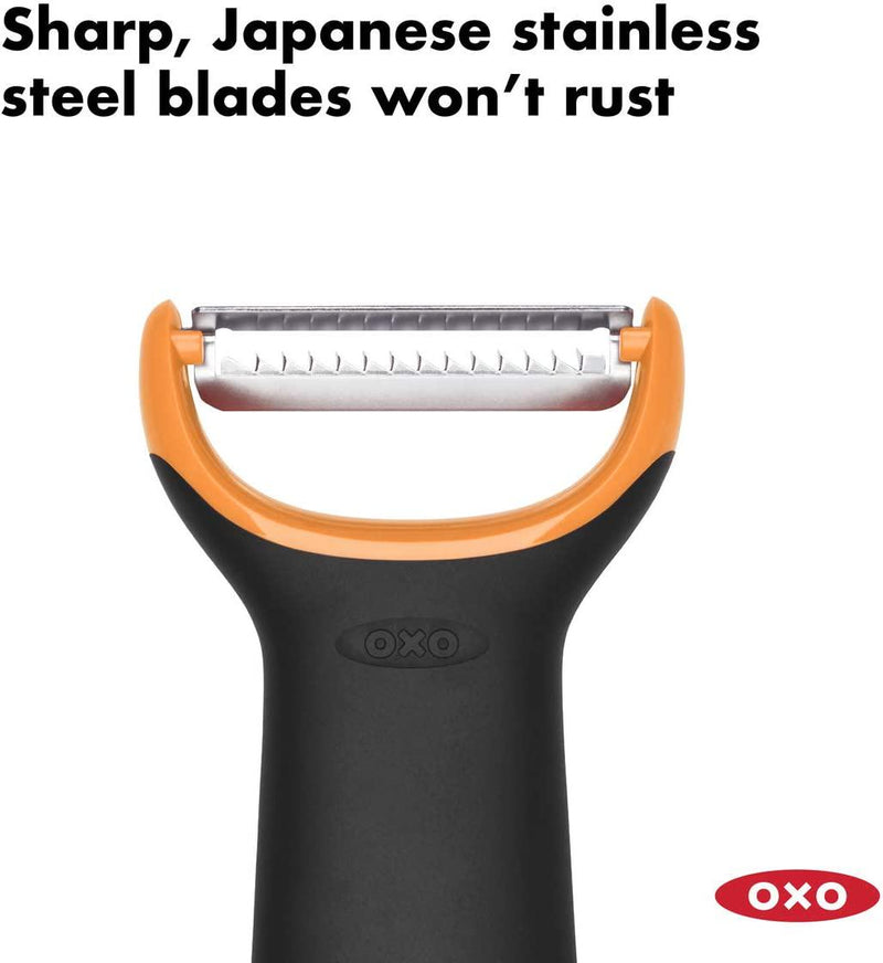 OXO Prep Julienne Peeler, Stainless Steel, Multi, 0719812687490 One Size