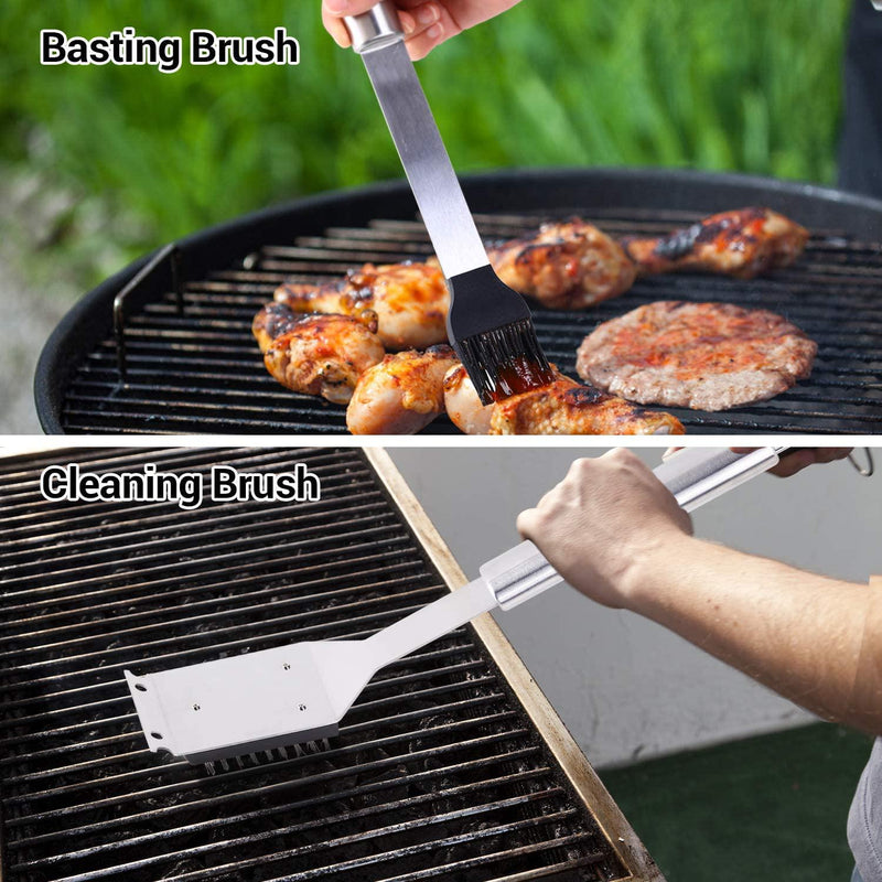 6pcs Bbq Grill Tools Set Stainless Steel Grilling Kit With For Camping  Perfect Barbecue Utensil Gift