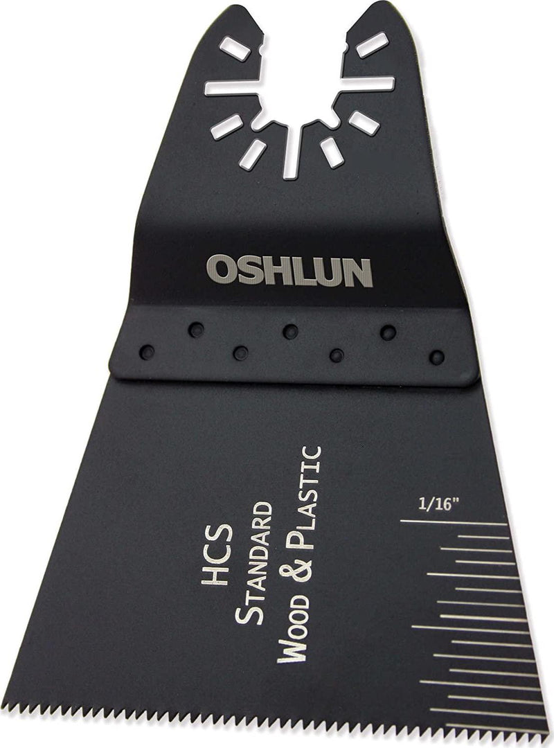 Oshlun MMC-0410 Standard HCS Oscillating Tool Blade with Quick-Fit Arbor for Standard and Quick Change Tools (Pack of 10), 2-2/3