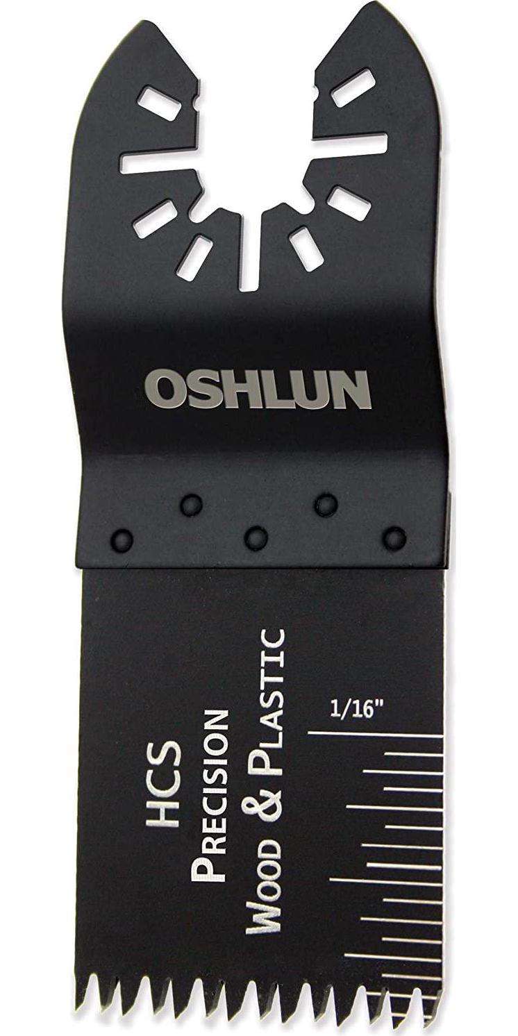 Oshlun MMC-1010 1-1/3-Inch Precision Japan HCS Oscillating Tool Blade with Quick-Fit Arbor for Standard and Quick Change Tools, 10-Pack