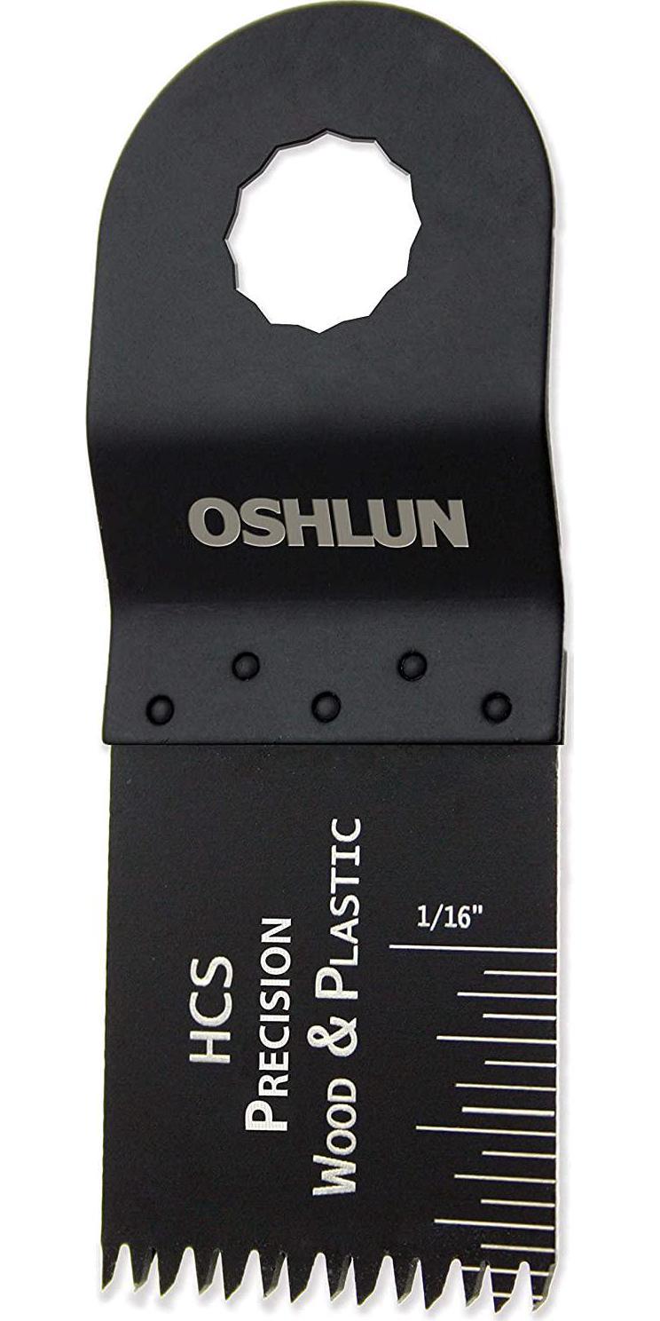 Oshlun MMR-1003 1-1/3-Inch Precision Japan HCS Oscillating Tool Blade for Rockwell or Worx SoniCrafter Hex, 3-Pack
