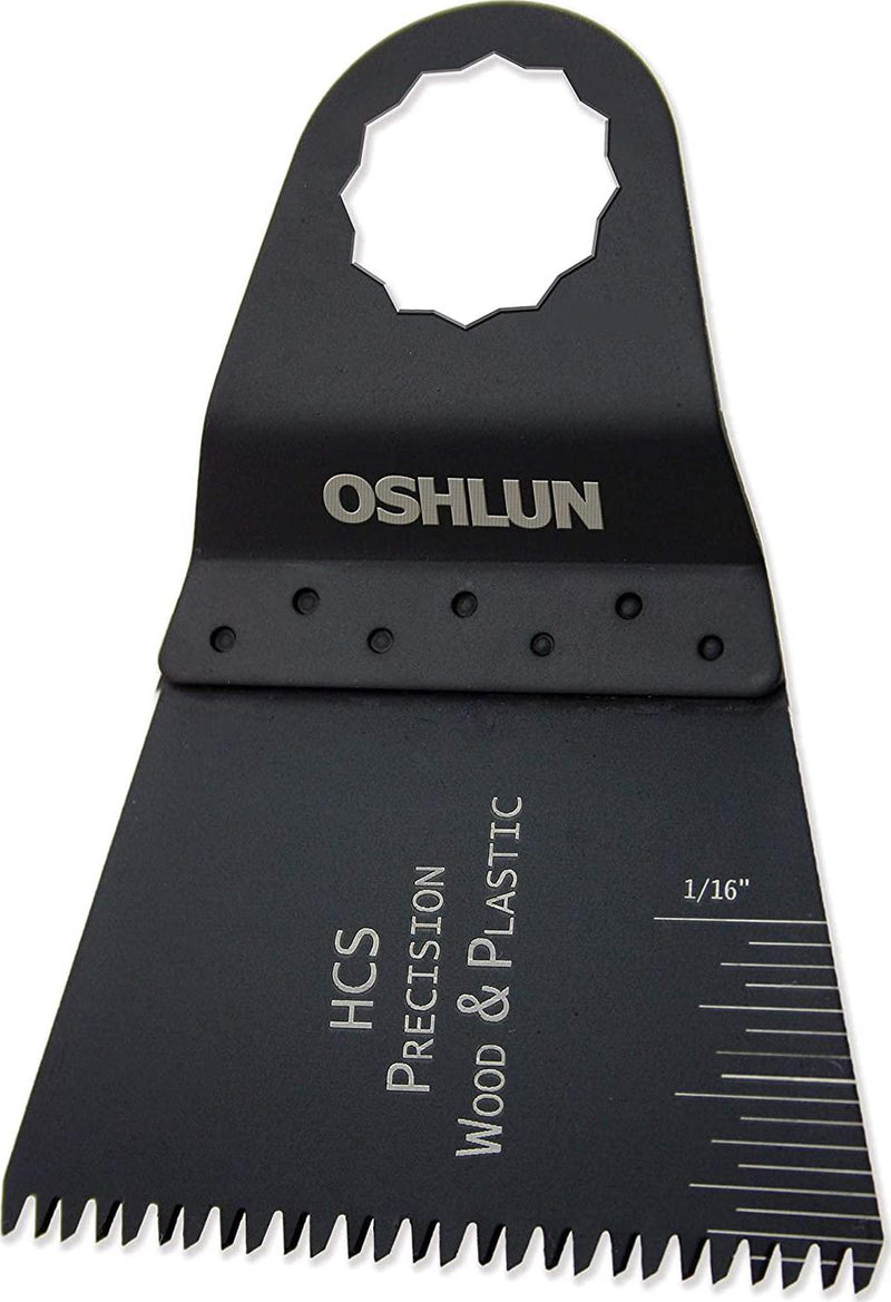 Oshlun MMS-1110 2-2/3-Inch Precision Japan HCS Oscillating Tool Blade for FEIN SuperCut and Festool Vecturo, 10-Pack