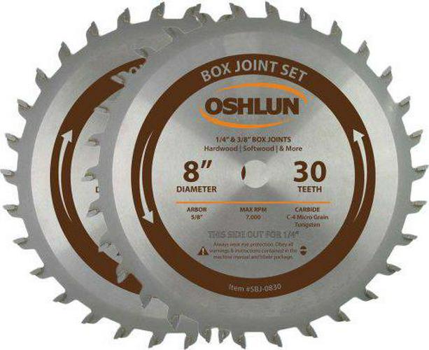 Oshlun SBJ-0830 8-Inch Box and Finger Joint Set
